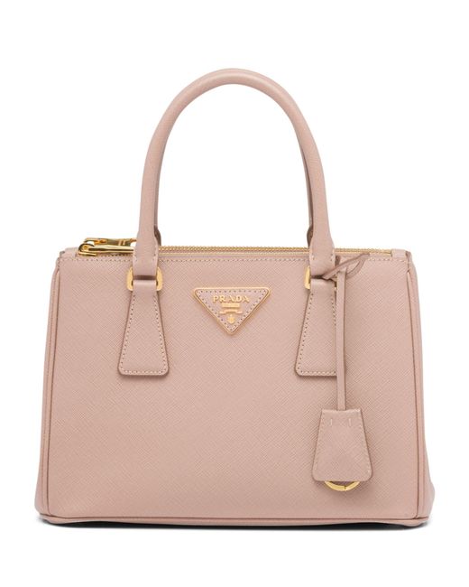 Prada Pink Small Leather Galleria Top-handle Bag