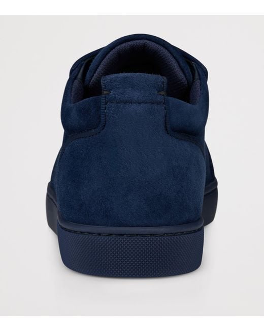 Christian Louboutin Blue Rantulow Leather-Blend Sneakers for men