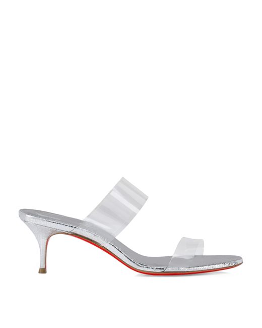Christian Louboutin White Just Nothing Leather Heeled Sandals 55