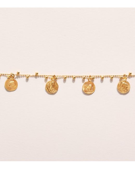 Hermina Athens Natural Plated Athinules Charm Necklace