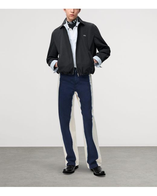 Loewe Black Canvas Zip-Up Jacket for men