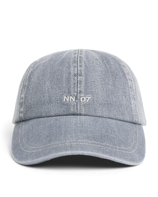 NN07 Gray Denim Baseball Cap for men