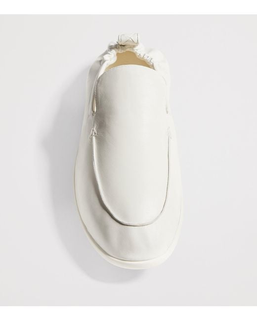 Bottega Veneta White Nappa Leather Dawson Loafers for men