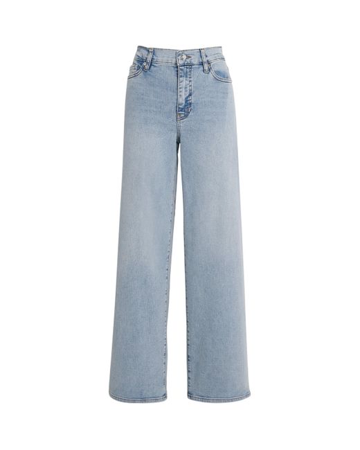 FRAME Blue Le Slim Palazzo Wide-Leg Jeans