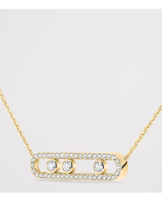Messika Natural Move Classique And Diamond Pavé Necklace