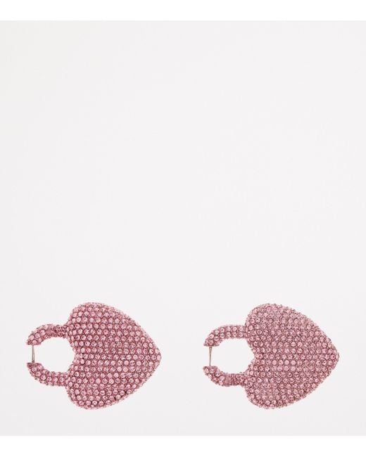 Balenciaga Pink Xl Minnie Earrings