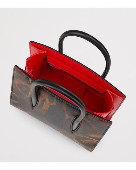 Christian Louboutin Black Mini Paloma Leather Top-Handle Bag