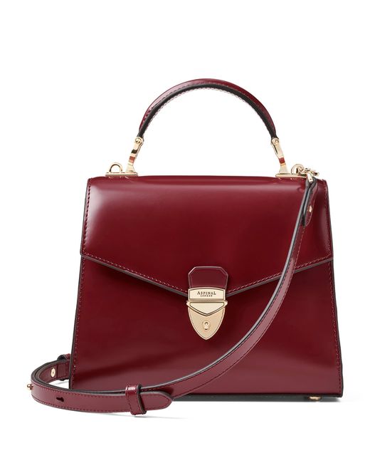 Aspinal Red Midi Mayfair 2 Top-Handle Bag