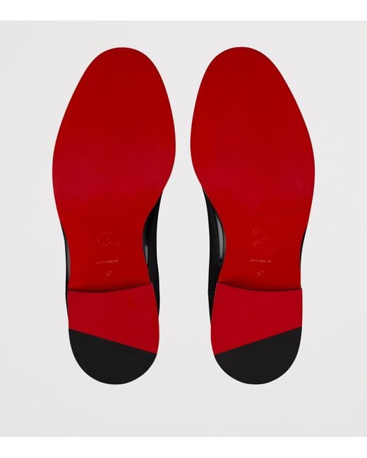 Christian Louboutin Black Choucair Leather Chelsea Boots for men