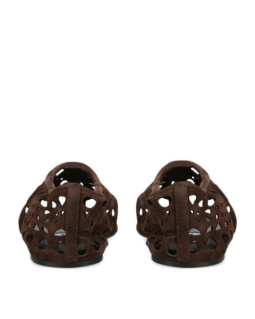 Alaïa Brown Suede Neo Vienne Sandals