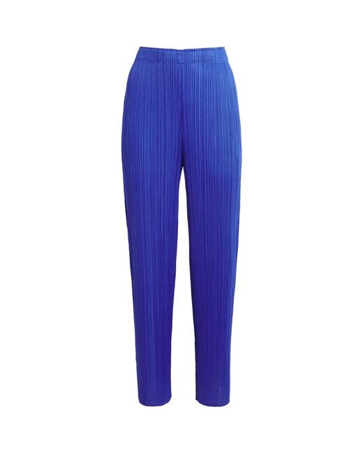 Pleats Please Issey Miyake Blue Monthly Colors May Trousers