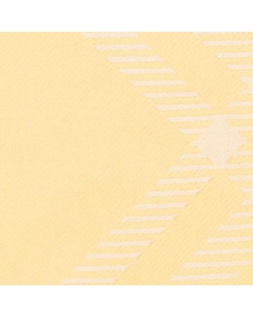 Burberry Yellow Wool-Silk Check Scarf