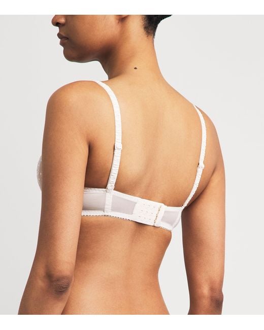 Simone Perele White Lace Intrigue Half-Cup Bra