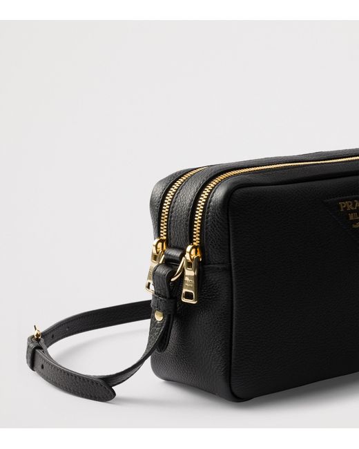 Prada Black Small Leather Cross-Body Bag