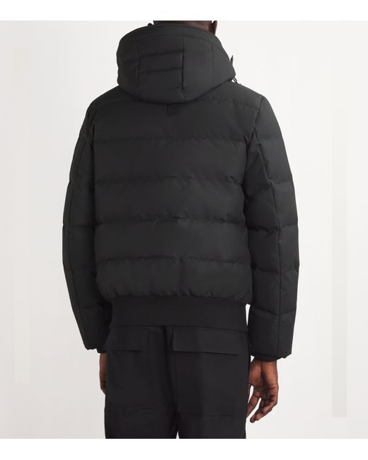 Moose Knuckles Black Down Cloud Bomber Puffer Jacket for men