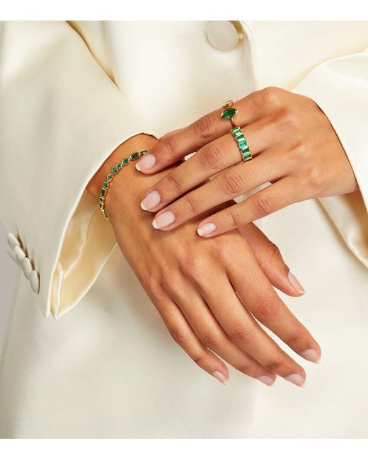 SHAY Green And Emerald Multi-Shape Bracelet