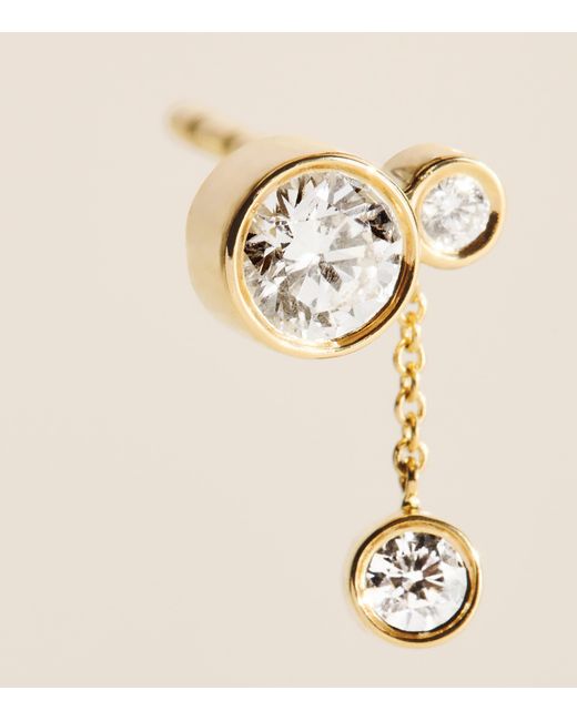 Sophie Bille Brahe Natural And Diamond Lou Single Earring