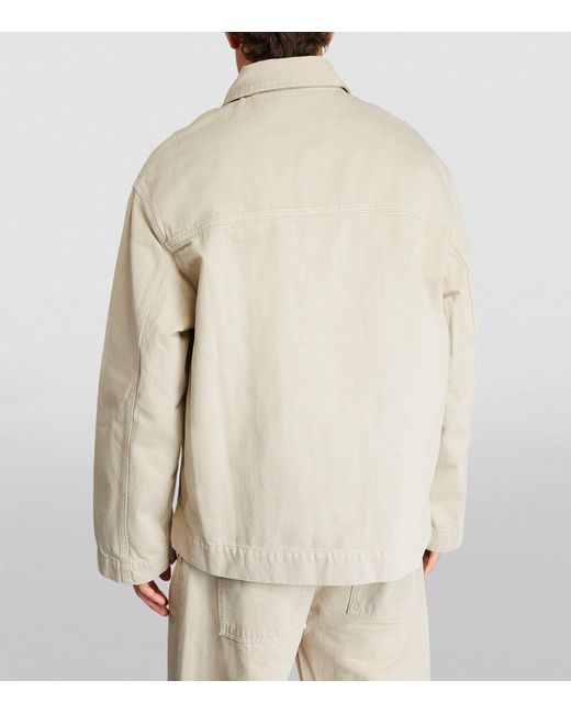 Studio Nicholson Natural Garment-dyed Denim Jacket for men