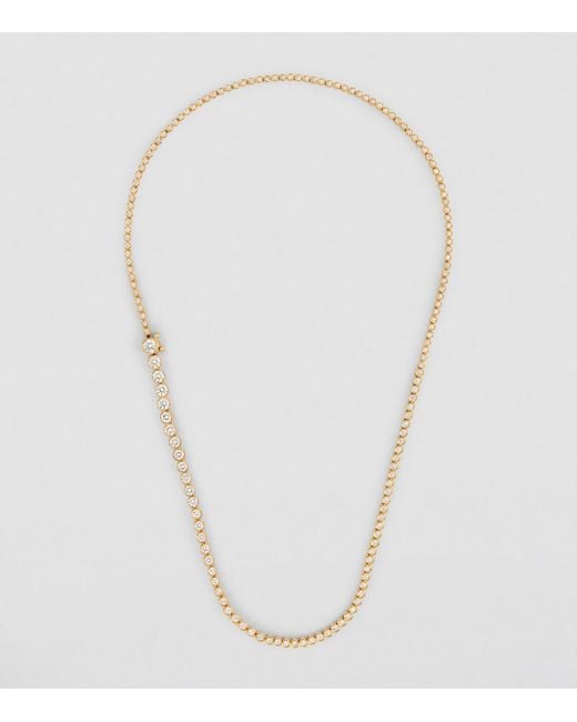 Sophie Bille Brahe Metallic And Diamond Tennis Necklace