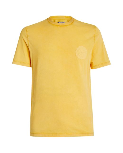 Jacob Cohen Yellow Cotton Logo T-shirt for men