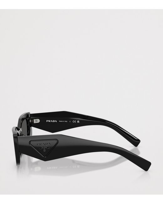 Prada Black Irregular Rectangle Sunglasses