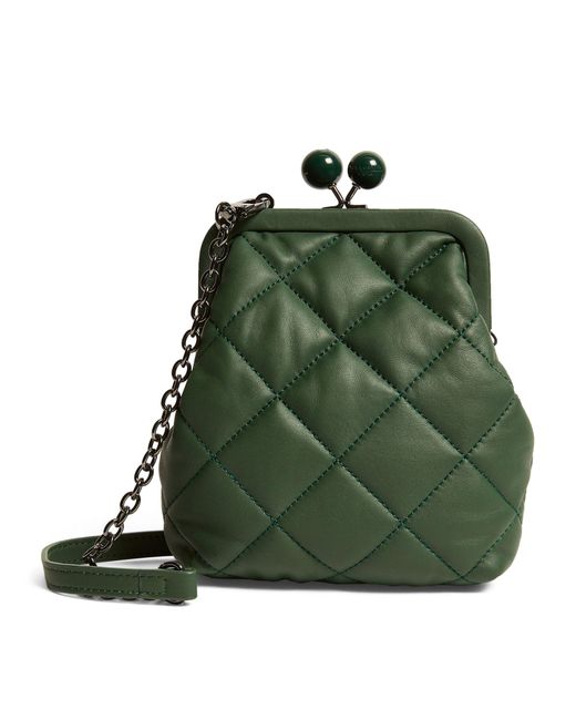 Weekend by Maxmara Green Quilted Pasticcino Cross-body Bag