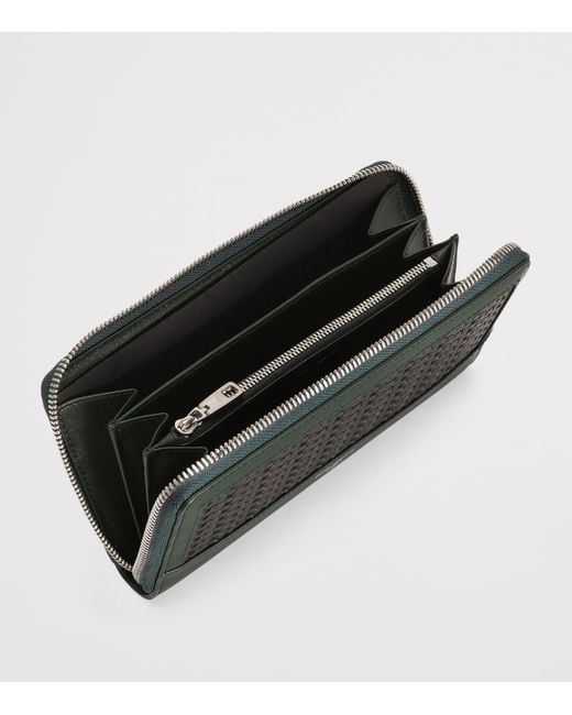 Dolce & Gabbana Black Calfskin Plongé Zip-Around Wallet for men