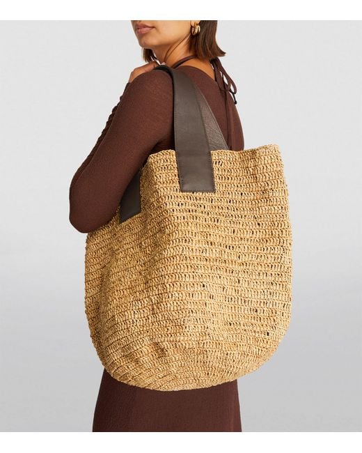 Straw shop studios handbag