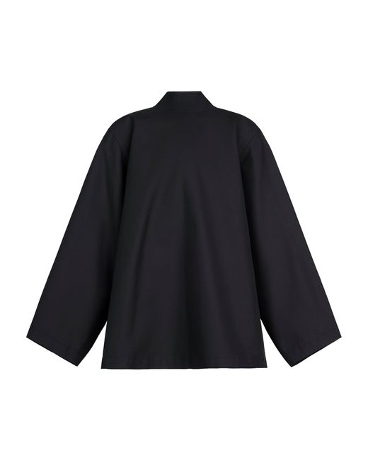 Alaïa Blue Cotton Poplin Reverse Jacket