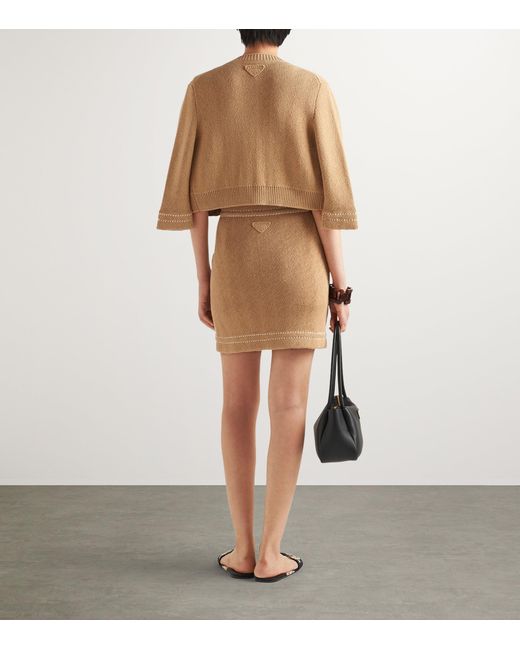 Prada Natural Cotton Cardigan