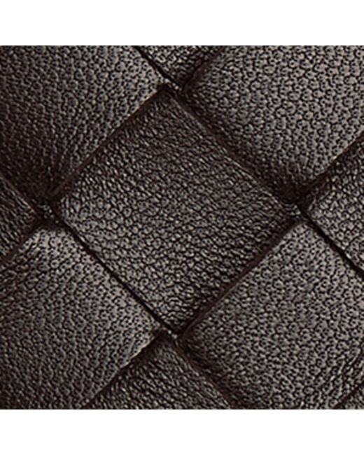 Bottega Veneta Black Leather Intrecciato Bifold Card Holder