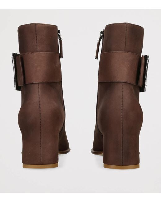 Rodo Brown Leather Tilly Ankle Boots 55