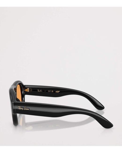 Ray-Ban Black Aviator Puffer Sunglasses