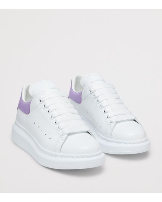 Alexander McQueen White Leather Oversized Sneakers