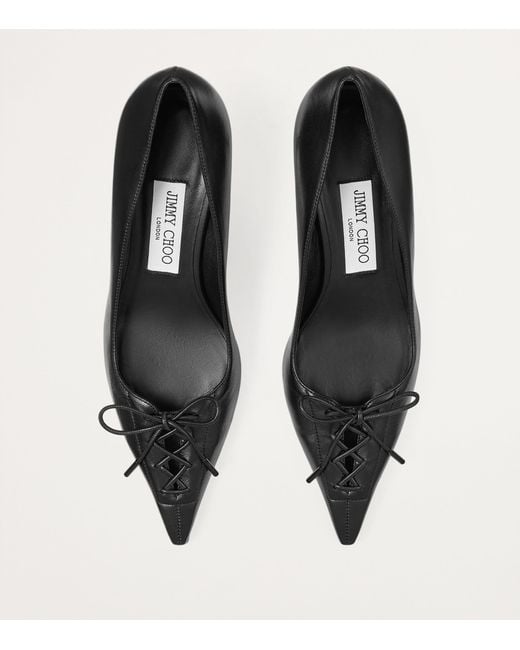 Jimmy Choo Black Scarlett 50 Leather Pumps