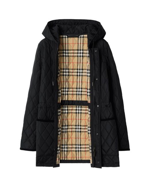 Burberry Black Quilted Down Jacket