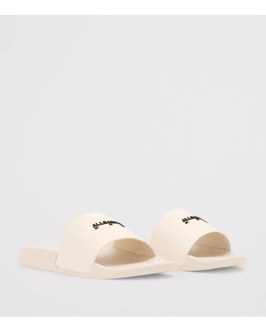 AllSaints Natural Rubber Date Slides for men