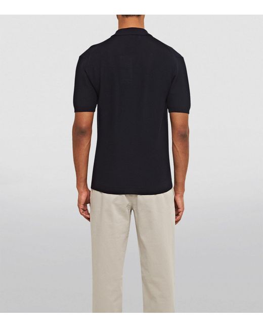 Orlebar Brown Blue Cotton Maranon Polo Shirt for men