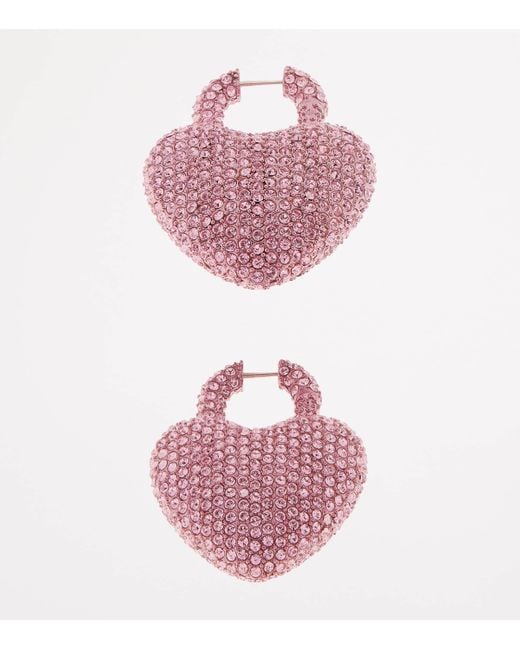 Balenciaga Pink Xl Minnie Earrings