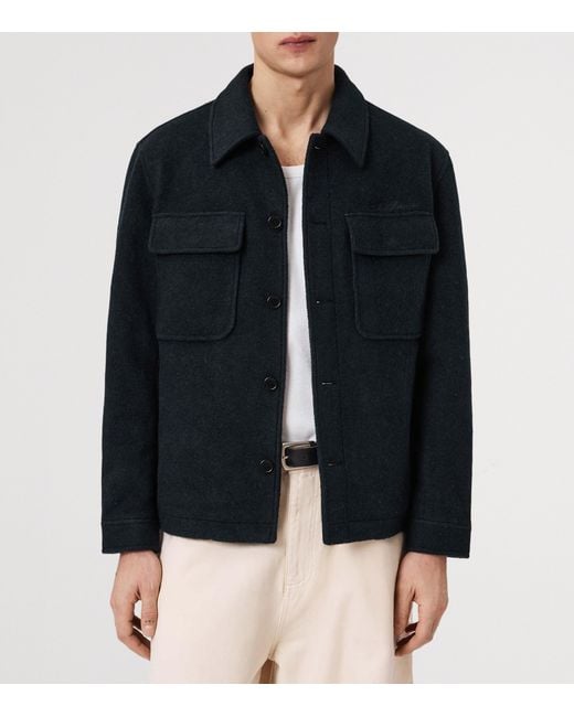 AllSaints Blue Cayson Jacket for men