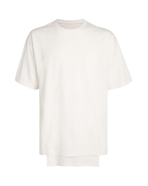 Maison Margiela White Cotton Double-Layered T-Shirt for men