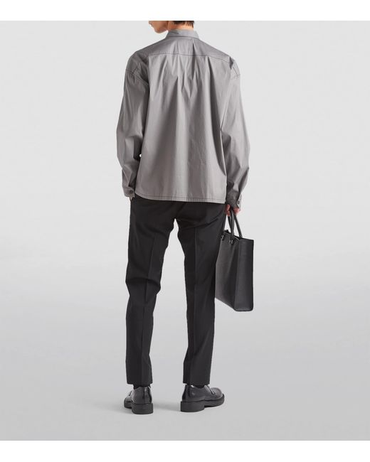 Prada Black Wool-Blend Trousers for men