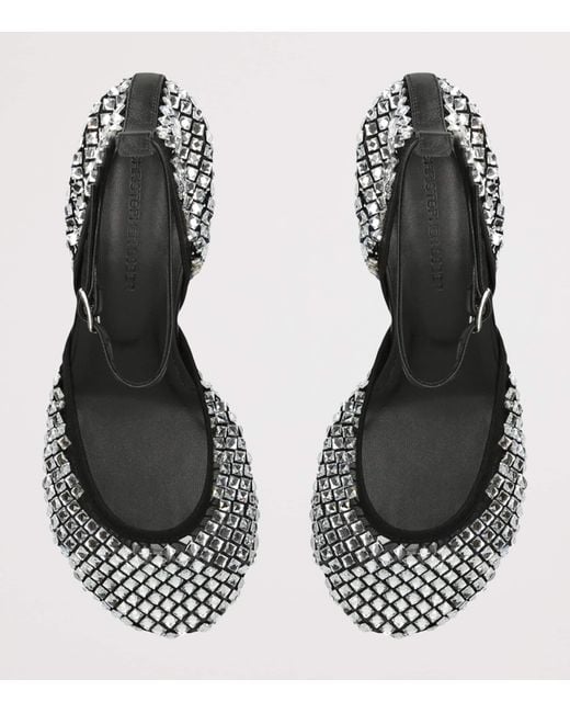 Christopher Esber White Embellished Minette Mary Jane Heeled Sandals 75