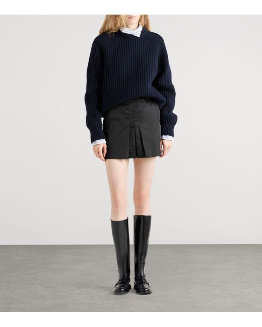 Prada Black Re-Nylon Mini Skirt