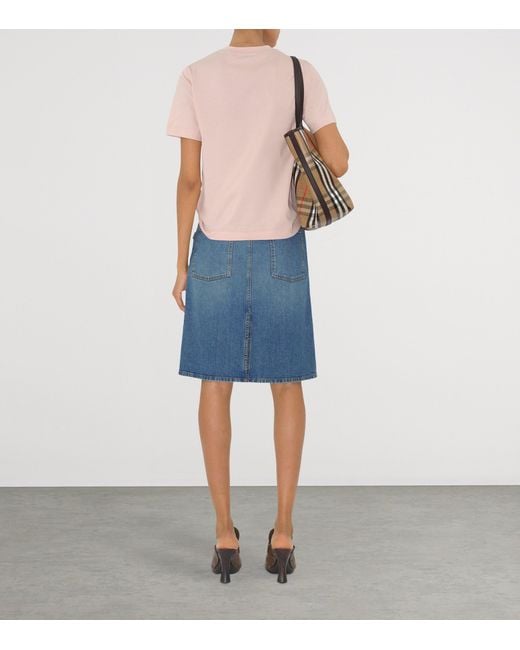 Burberry Pink Ekd Slim T-Shirt