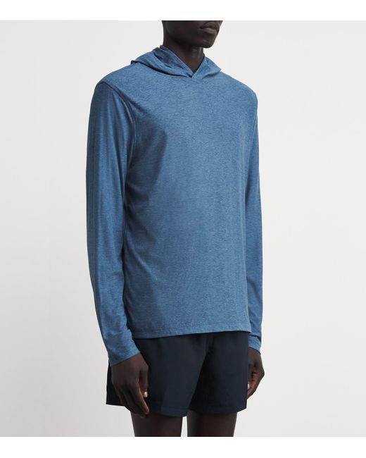 vuori Blue Strato Tech Hoodie for men