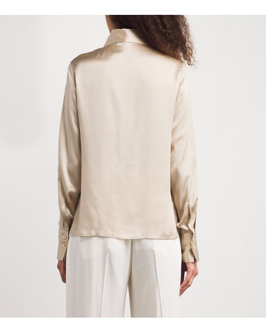 Eleventy Natural Silk Shirt