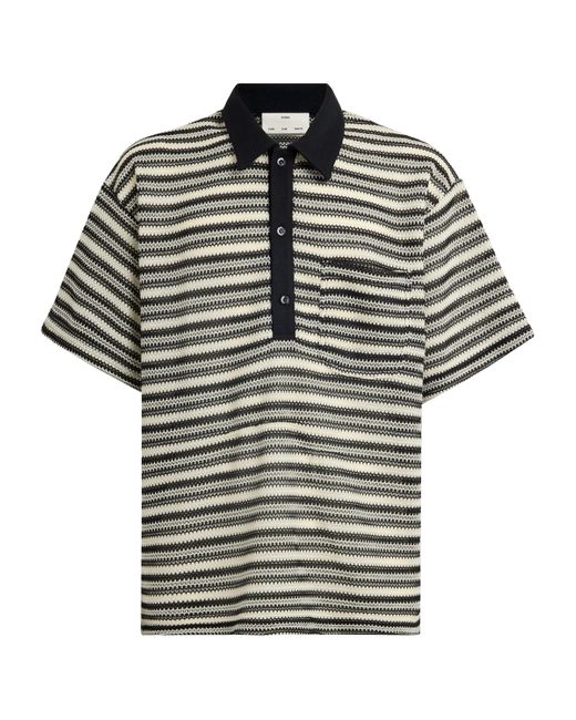 Song For The Mute Multicolor Crochet Gym Polo Shirt for men
