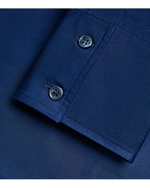 Carven Blue Cotton Oversized Shirt