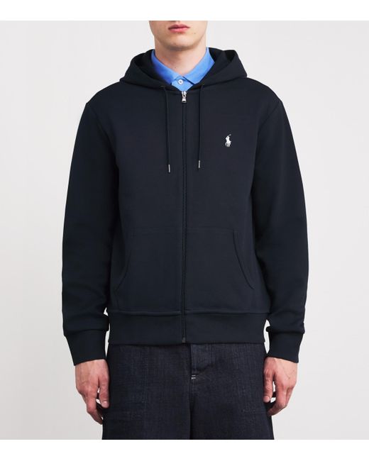 Polo Ralph Lauren Blue Polo Pony Zip-Up Hoodie for men